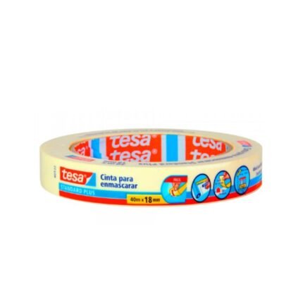 Cinta Masking Tape 18mm x 40mts Tesa. (Cinta adhesiva para enmascarar)