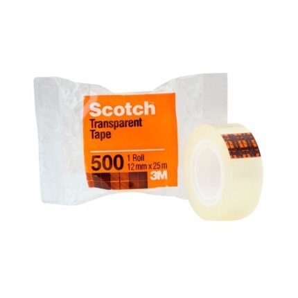 Cinta adhesiva transparente Scotch 500 12mm x 25mts