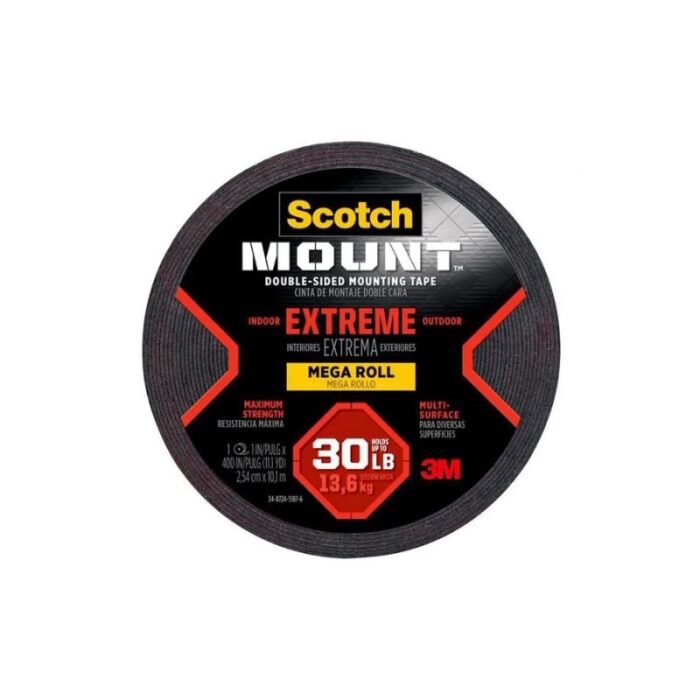 Cinta de Montaje extra fuerte doble cara 2,5cm x 10mts Scotch 3M 414