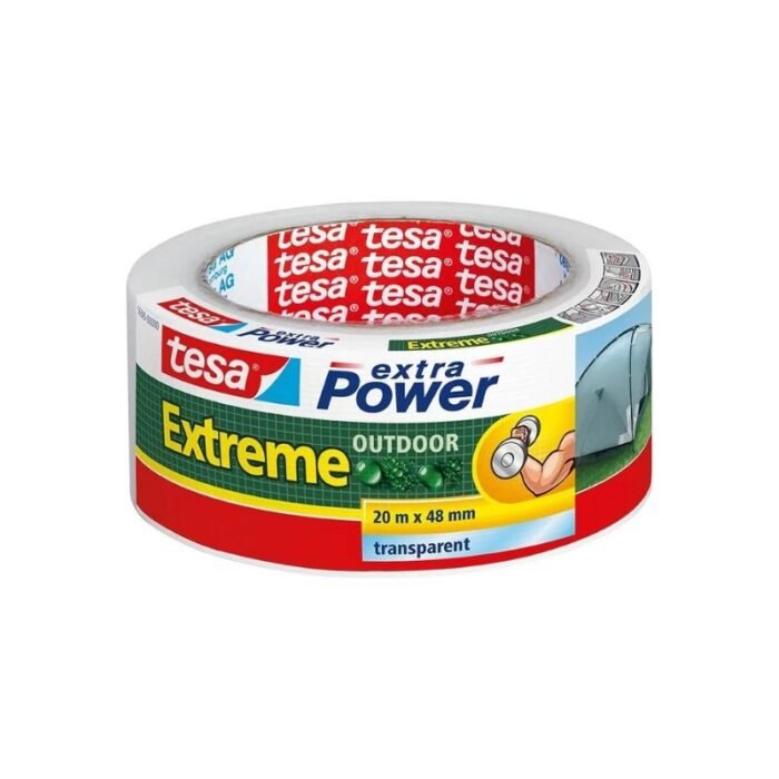 Cinta Multiuso Duct Tape para Exterior Transparente 48mm x 20 mts TESA