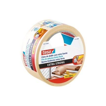 Cinta doble contacto multiuso extra fuerte 50mm x 5 metros, ideal para fijaciones resistentes, disponible en Fullcintas Chile.