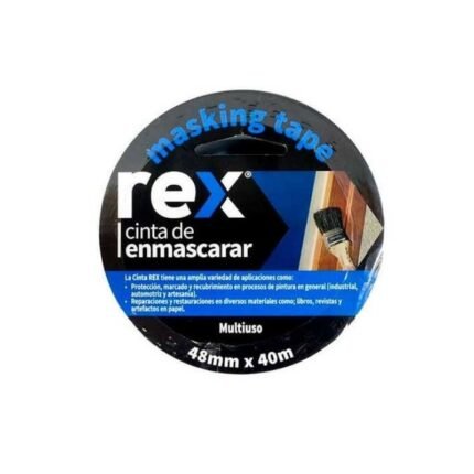 Cinta de enmascarar REX de 48mm x 40 metros para grandes superficies.